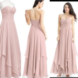 Azazie Dusty Rose Ginette Dress (altered for 5’3)